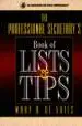 The Professional Secretary's Book of Lists & Tips